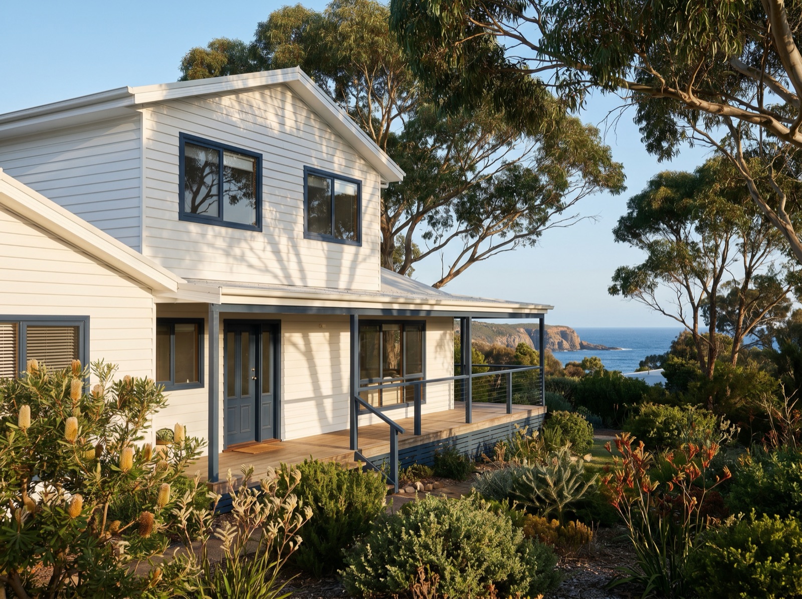 Carpentry repairs and full exterior repaint on a coastal home in Tathra